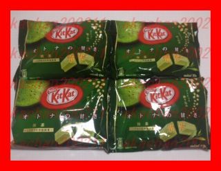  Green tea Matcha chocolate Nestle Japan Limited 4 bags packs a lot