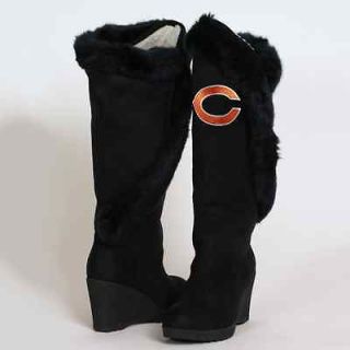 Cuce Shoes Chicago Bears Ladies Cheerleader Boots   Black