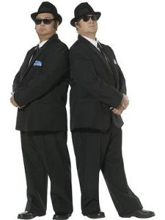 Blues Brothers Black Suit Jacket & Trousers Costume Adult Large *New*