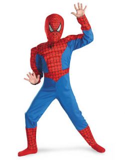 Childs Spider Man Reversible Red Black Muscle Chest Costume Small 4 6