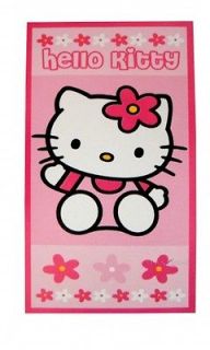 Hello Kitty Flowers Printed Beach Towel Brand New Gift