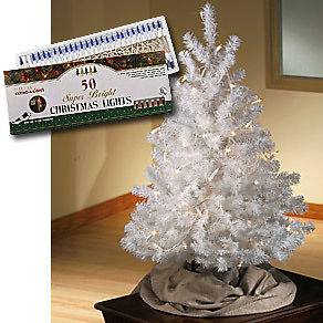 ALL SEASONS WHITE ARTIFICIAL CHRISTMAS TREE 3 feet tall ~NEW ***FREE 
