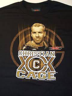 CHRISTIAN CAGE Charisma TNA Wrestling T shirt WWE
