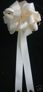   PEW BOWS 9 WEDDING DECORATIONS SHOWER RIBBON CHURCH AISLE TABLE ARCH