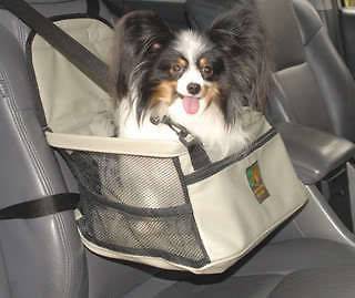 Outward Hound Pet Dog Lookout Car Booster Seat, Gray
