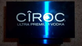 CIROC ULTRA PREMIUM VODKA Metal Blue Bar Napkin / Straw Holder