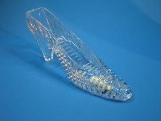 Crystal Cinderella Slipper Shoe Glass Cake Topper