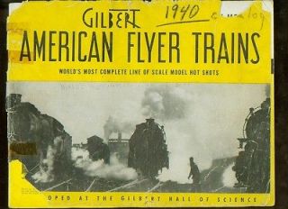 1940 American Flyer Trains model train catalog