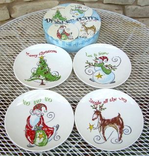   Christmas 2012 Cookie Plate Reindeer Polish Pottery Hostess Gift