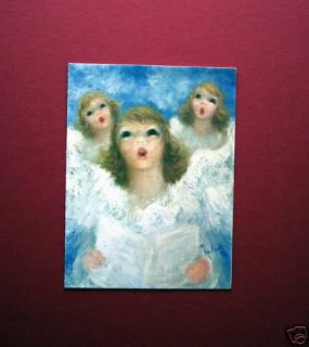 EXQUISITE CHRISTMAS CARD ~ CHERRY JEFFE HULDAH ~ RARE