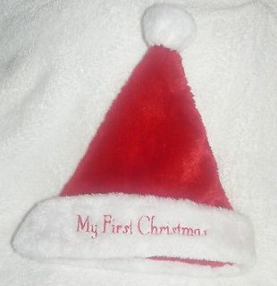 My First Christmas SANTA HAT   Infant /Baby Santa 1st Christmas Hat