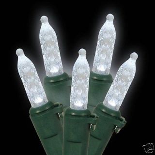 50 WHITE CHRISTMAS LED LIGHTS   3 STRINGS   M5   1 inch icicle covers 