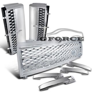   ROVER DOOR HANDLE COVERS SET+CHROME MESH GRILLE+SIDE AIR INTAKE VENT