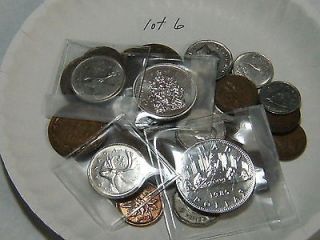 30 Piece Lot Of Canadian Coins ( 1915 1999 Good Uncircula​ted )Lot 
