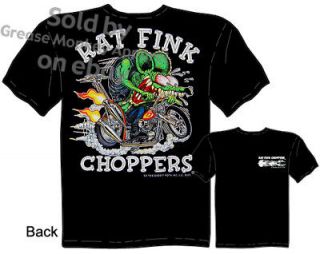 Rat Fink Choppers T shirt Big Daddy Shirt Ed Roth Tee, Sz M L XL 2XL 