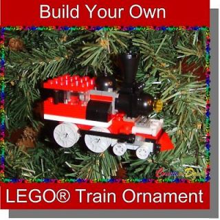 Build Your Own LEGO® Train Christmas Holiday Tree Ornament Stocking 