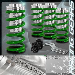 98 01 Acura Integra Green Suspension Coilovers Lower Springs Kit w 