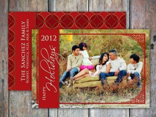 Personalized Christmas Photo Greeting Card   Frame