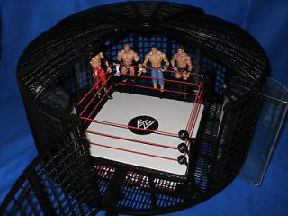 WWE Real Scale Ring Elimination Chamber playset huge wrestlemania 