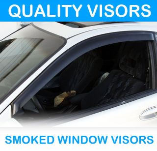   4pc Smoke Side Window Sun Shield Visors Rain Guard Wind Deflector