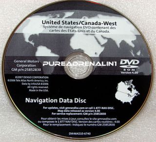   WEST Map 2005 2006 2007 2008 Cadillac STS STS V Navigation DVD Disc