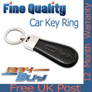 New Finest Quality Audi Leather Car Keyring Key Ring Fob