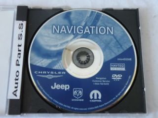 CHRYSLER DODGE JEEP MOPAR 100% original GPS DVD NAVIGATION DISC Part 