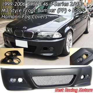 BMW E46 2dr 3 Series Front Bumper + Fog + Hamman Covers