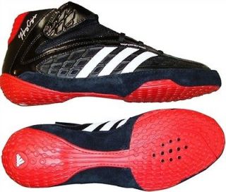 adidas Vaporspeed II Wrestling Shoes   SIZE 10, COLOR Black/White/Re 