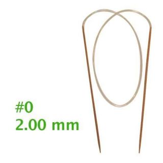 Knitting Needles Bamboo Circular Size 0 17 48 Inch 2 Needles 