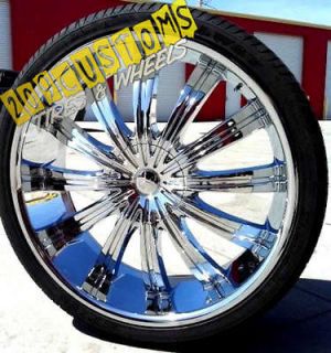   PHINO WHEELS RIMS TIRES PW38 5X115 5X120 +13 OFFSET 22X9 CHEVY CAPRICE