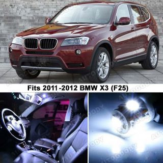 BMW X3 White LED Lights Interior Package Kit F25 (Fits BMW X3)