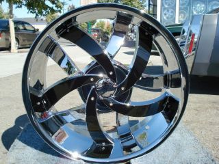   INCH VELOCITY 825 CHROME & BLACK RIMS AND TIRES CADILLAC SEVILLE /STS