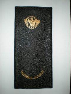 ORIGINAL WWII LEATHER US DISCHARGE FOLDER FOR MILITARY DISCHARGE 