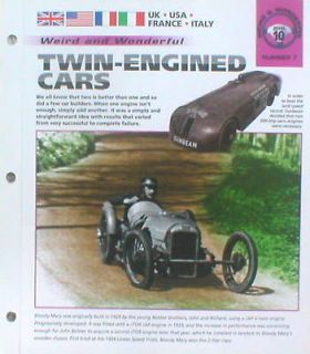 TWIN ENGINE CARS Brochure Bimotore, Citroen Sahara,