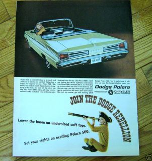 1966 Dodge Polara 500 Convertible Ad