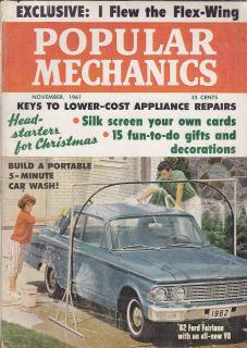   Mechanics 11/61, Ford Fairlane, Pterodactyl Flex Wing, Salmon Farming