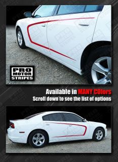 Dodge Charger Side Scallop Bumblebee C Stripes 2011 2012 2013 Decals 
