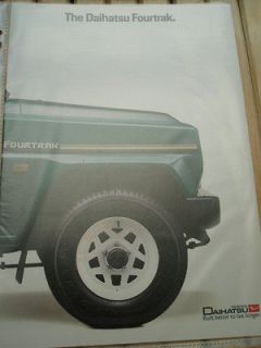 Daihatsu Fourtrak brochure c1985
