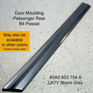   Body Door Moulding Bump Strip Trim LK7Y Storm Grey Me PR 3A0853754A