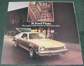 1976 Ford Pinto Large Brochure  Seda​n,Runabout,Sta​tion Wagon 