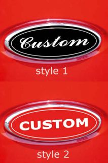 CUSTOM MADE FOR FORD EDGE OVAL EMBLEM OVERLAY DECALS
