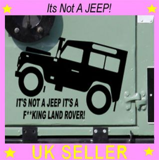 Funny Land Rover Sticker Jeep Car TD5 Art Vinyl Graphics Sticker 