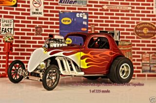 18 GMP FIAT Topolino RED with flames Toms Garage NEW