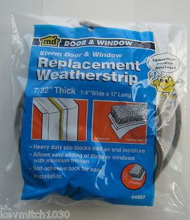 Storm Door & Window Heavy Pile Replacement Weatherstrip New 