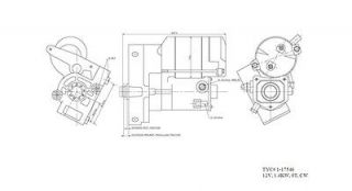TYC 1 17546 Starter Motor NEW (Fits 1994 Isuzu Rodeo)