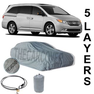 Honda Odyssey 5 Layer Car Cover Fitted Outdoor Water Proof Rain Snow 