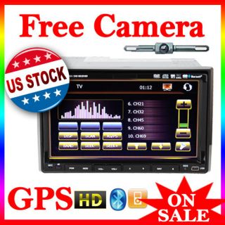 ALL IN ONE HD 7 DOUBLE DIN CAR DVD PLAYER GPS NAVIGATION PIP+PARKING 