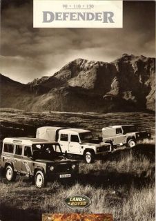 Land Rover Defender 1994 95 UK Market Foldout Sales Brochure 90 110 