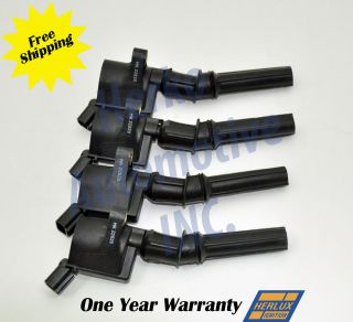 NEW HERKO IGNITION COIL DG508/C1139 FORD,LINCOLN, MERCURY SET OF 4